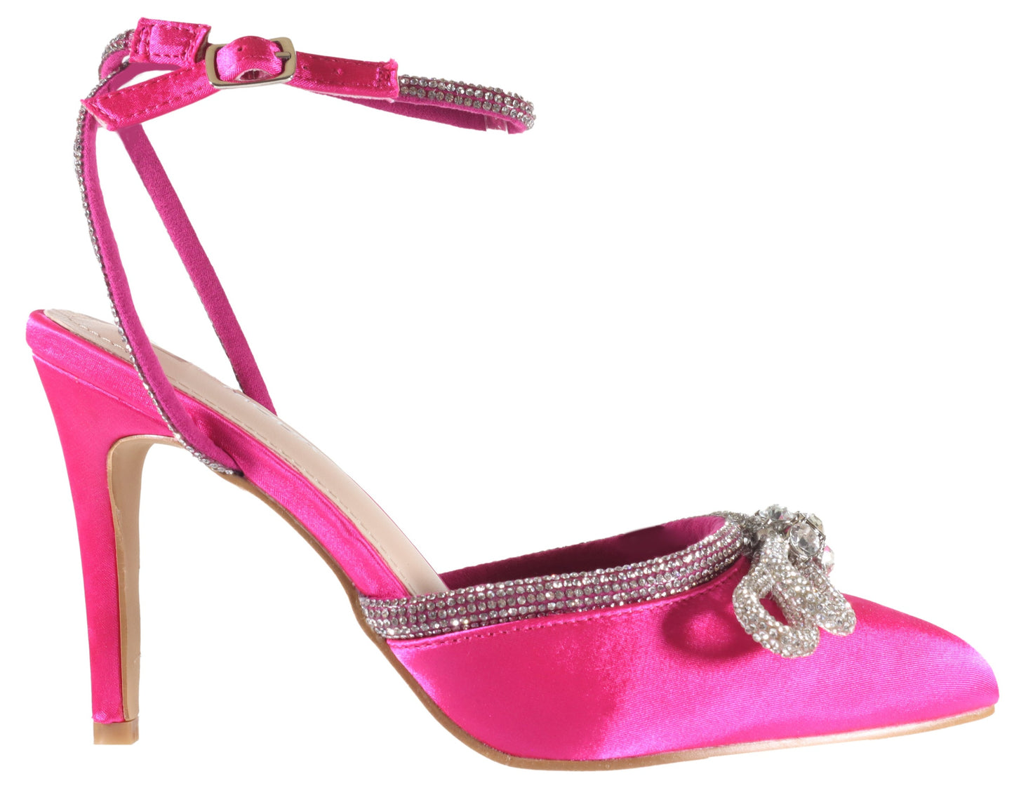 Freya-5 Fuchsia Satin