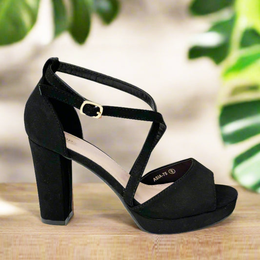 Asia-75 black nubuck