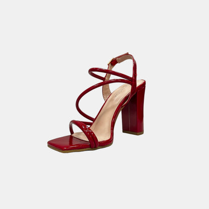 celeste-23 red pat