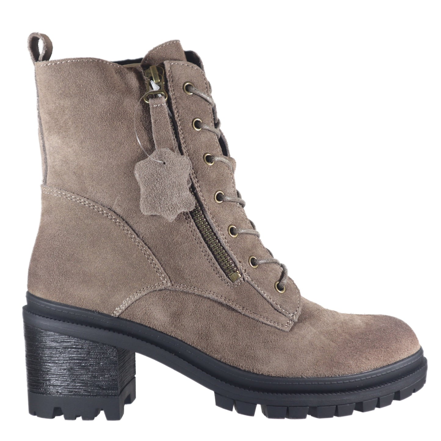 uno-02 taupe cowsuede leather