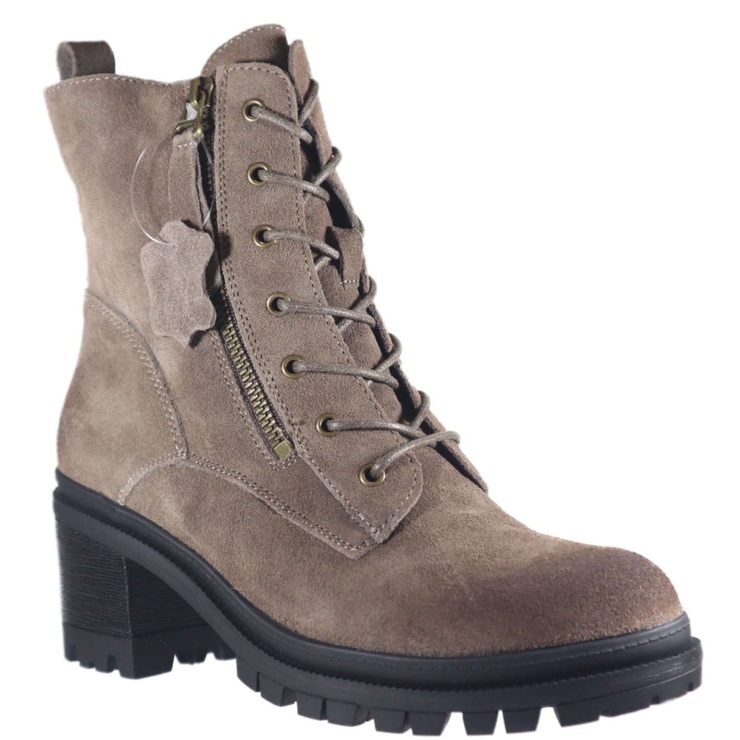 uno-02 taupe cowsuede leather