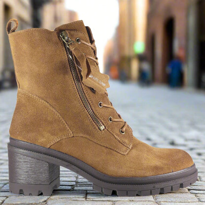 uno-02 camel cowsuede leather