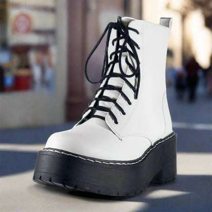 fling-s white pu/black