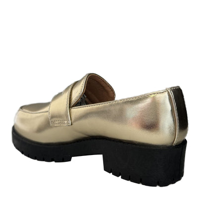 Kingsley-60K gold pu kids shoes