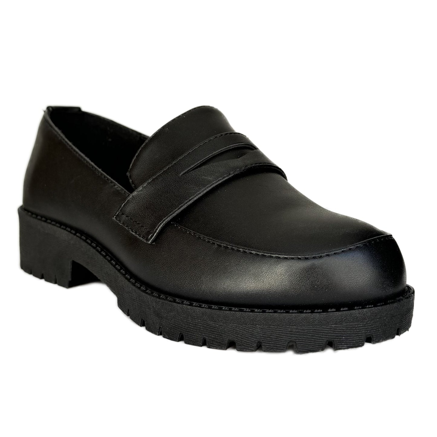 Kingsley-60K black pu kids shoes