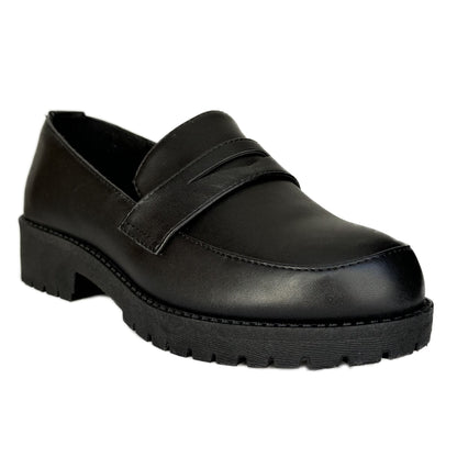 Kingsley-60K black pu kids shoes