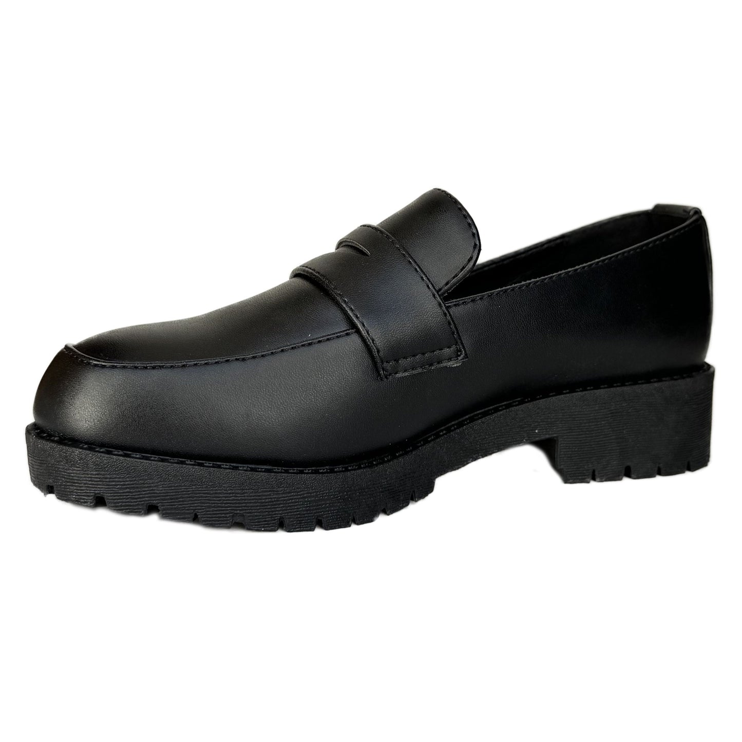 Kingsley-60K black pu kids shoes