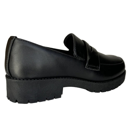 Kingsley-60K black pu kids shoes