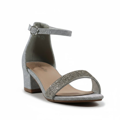 Diamond-1K Silver Kids Shoes