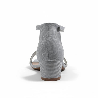 Diamond-1K Silver Kids Shoes